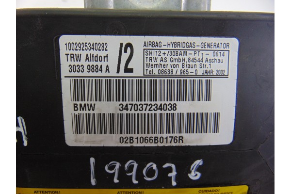 Airbag lateral delantero derecho, Bmw Serie X5 (E53) 3.0d 2002, 30339884A