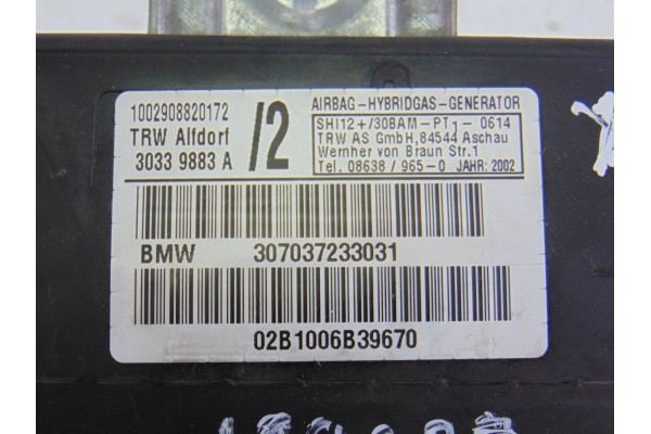 Airbag lateral delantero izquierdo, Bmw Serie X5 (E53) 3.0d 2002, 30339883A