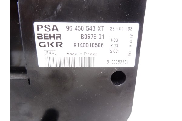 96450543XT MANDO CLIMATIZADOR CITROEN XSARA PICASSO 2.0 HDi Exclusive 2003 96450543XT 211661 CITROEN - 2