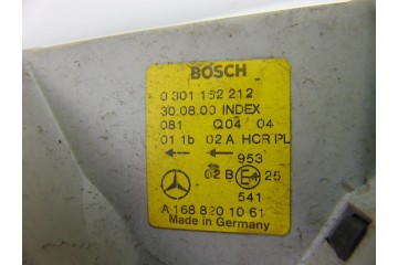 Faro derecho, Mercedes-benz Clase a (Bm 168) 170 Cdi (168.008) 2000, A1688201061