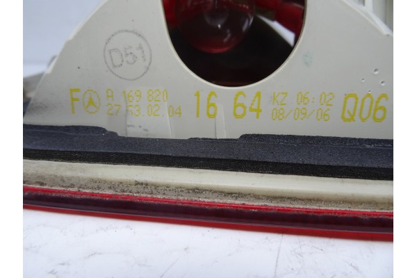 Piloto trasero derecho interior, Mercedes-benz Clase B (Bm 245) 200 Cdi (245.208) 2008, A1698201664