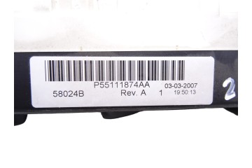 P55111874AA MANDO CALEFACCION / AIRE ACONDICIONADO DODGE CALIBER (PM) S 2007 P55111874AA 212263 DODGE - 2