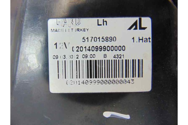 Piloto trasero izquierdo, Fiat Iii Punto (199) Easy 2012, 517015890