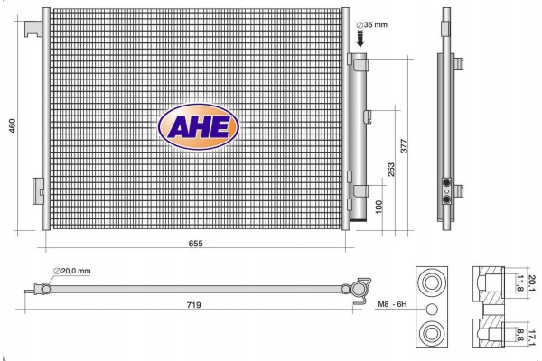 Air conditioning cooler MASERATI LEVANTE QUATROPORTE VI 3 0 670038340 Car type passenger cars