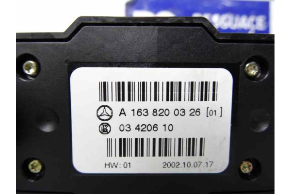 Interruptor, Mercedes-benz Clase Ml (Bm 163) 270 Cdi (163.113) 2002, A1638200326