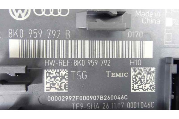 Módulo confort, Audi A4 Berlina (8K2) Básico 2007, 8K0959792B