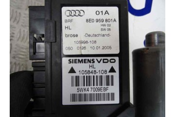 Elevalunas trasero izquierdo, Audi A4 Avant (8E) 3.0 TDI Quattro 2005, 8E0959801A