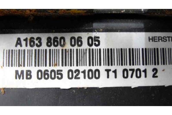 Airbag lateral trasero izquierdo, Mercedes-benz Clase Ml (Bm 163) * 2002, A1638600605