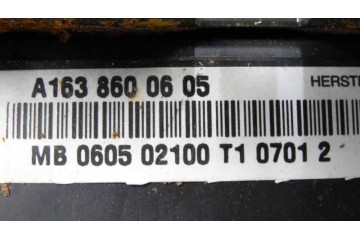 Airbag lateral trasero izquierdo, Mercedes-benz Clase Ml (Bm 163) * 2002, A1638600605