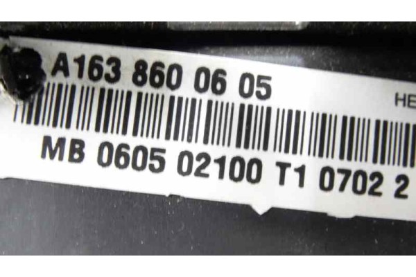 Airbag lateral delantero izquierdo, Mercedes-benz Clase Ml (Bm 163) * 2002, A1638600605