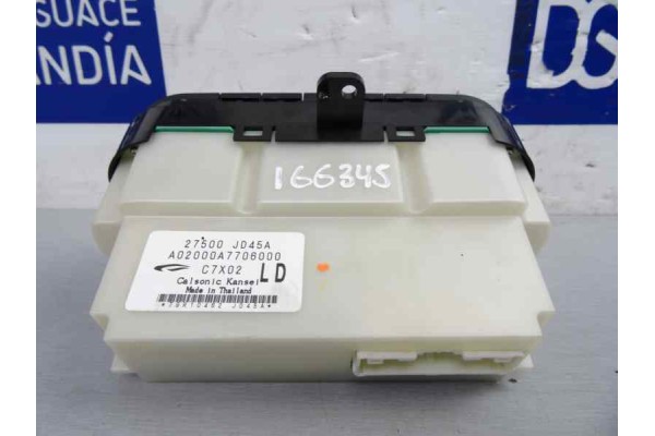 Mando climatizador, Nissan Qashqai (J10) Acenta 2007, 27500JD45A