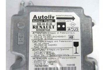 Centralita airbag, Nissan Kubistar (X76) Premium (L1) 2005, 8200381654