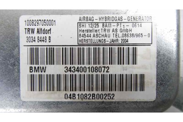Airbag lateral delantero derecho, Bmw Serie X3 (E83) 3.0d 2004, 30348448B