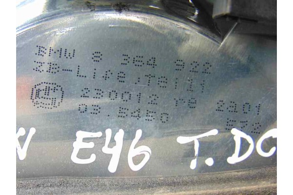 Piloto trasero derecho, Bmw Serie 3 Berlina (E46) 316i 2001, 8364922