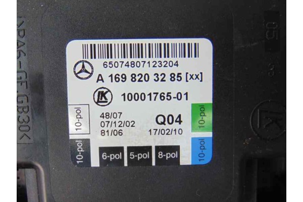 Centralita cierre, Mercedes-benz Clase a (Bm 169) A 180 Cdi (169.007) 2010, A1698203285