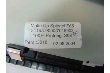 Luz interior, Bmw Serie 7 (E65/E66) 730d 2008, 7018903