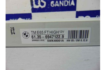 Módulo electrónico, Bmw Serie 7 (E65/E66) 730d 2008, 6947122