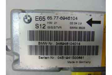 Módulo electrónico, Bmw Serie 7 (E65/E66) 730d 2008, 6946104