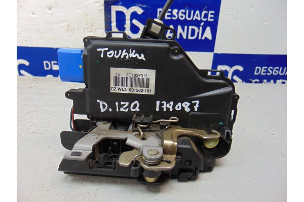 Cerradura puerta delantera izquierda, Volkswagen Touareg (7LA) Tdi V6 2004, 3D1837015