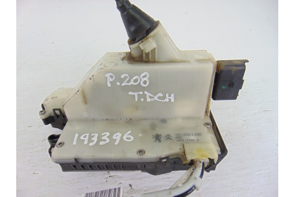 Cerradura puerta trasera derecha, Peugeot 208 GT Line 2016, 9812501180