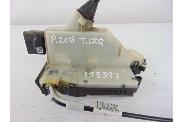 Cerradura puerta trasera izquierda, Peugeot 208 GT Line 2016, 9812501280
