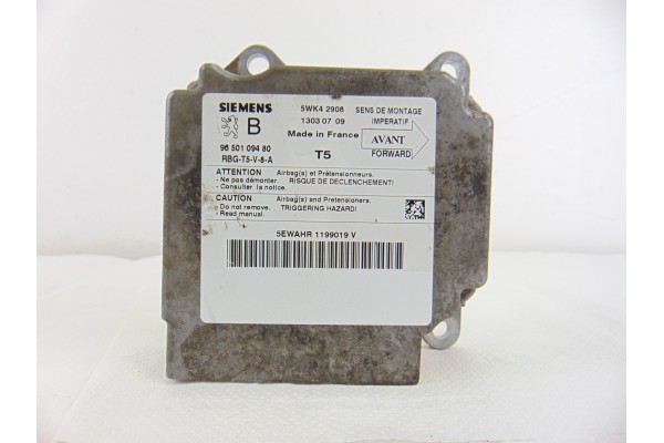 Centralita airbag, Peugeot 307 Break / Sw (S1)(04.2002) Sw Pack 2003, 9650109480