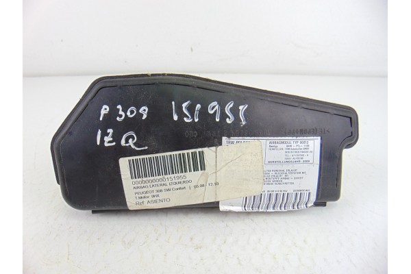Airbag lateral izquierdo, Peugeot 308 Sw Confort 2009, ASIENTO