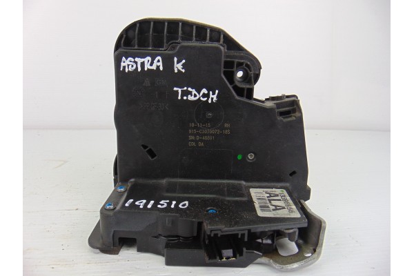 Cerradura puerta trasera derecha, Opel Astra K Berlina 5P Dynamic Start/Stop 2016, 13596956