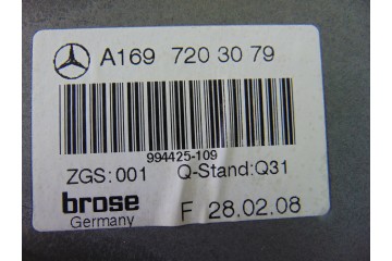 A1697203079 ELEVALUNAS DELANTERO DERECHO MERCEDES-BENZ CLASE B (BM 245)