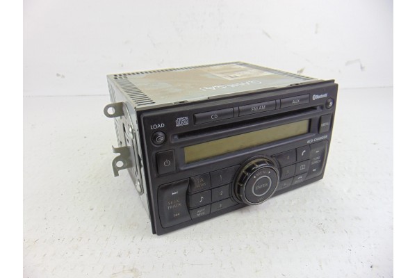 Sistema audio / radio cd, Nissan Qashqai (J10) Acenta 2010, 28184JD45A