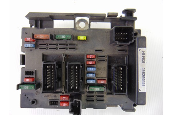 Caja reles / fusibles, Peugeot 206 Xt 2004, 9650663980