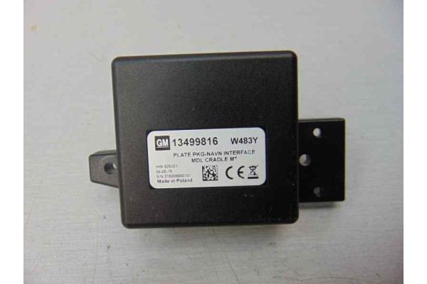 Módulo electrónico, Opel Astra K Berlina 5P Dynamic Start/Stop 2015, 13499816