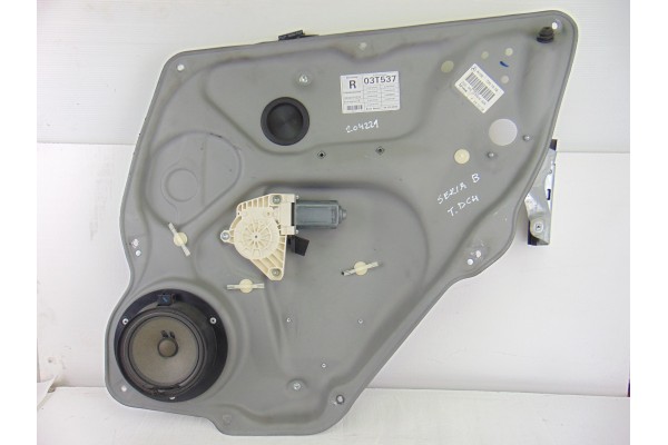 Elevalunas trasero derecho, Mercedes-benz Clase B (Bm 245) 200 (245.233) 2008, A1697301679