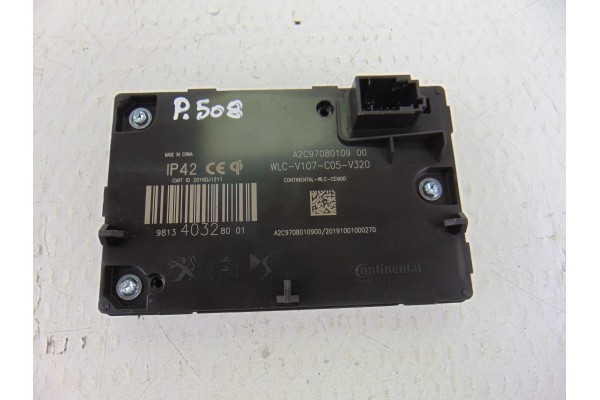 Módulo electrónico, Peugeot 508 GT Line 2018, 9813403280