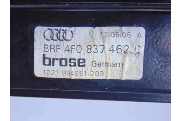 4F0837462  ELEVALUNAS DELANTERO DERECHO AUDI A6 AVANT (4F5) 2.7 TDI 2005 4F0837462 188277 AUDI - 5