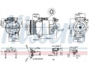 COMPRESSOR AIR CONDITIONING COMPRESSOR 89608 NISSENS Quality of parts according to GVO Q original with factory logo OEM OES