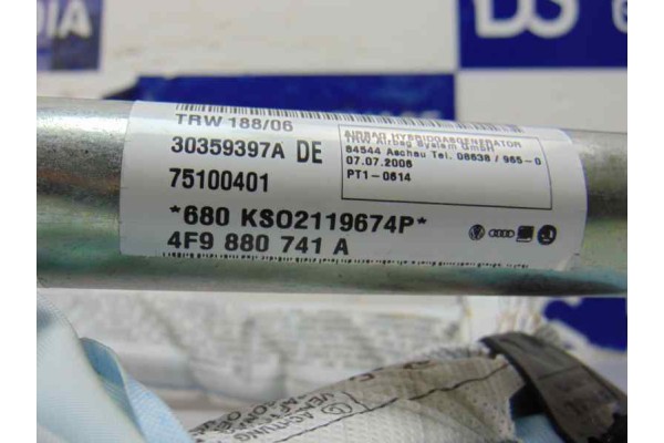 4F9880741A AIRBAG CORTINA DELANTERO IZQUIERDO AUDI A6 AVANT (4F5) 3.0 TDI Quattro (171kW) 2006 4F9880741A 176838 AUDI - 4