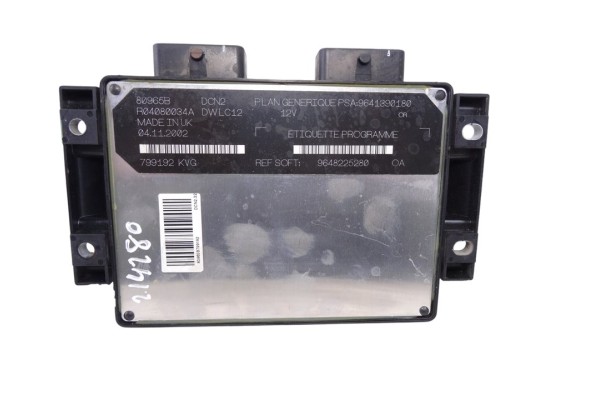 Centralita motor uce, Citroen Berlingo 1.9 D SX Familiar 2003, 9648225280