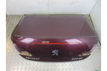 Tapa maletero, Peugeot 307 Cc Cabrio-coupé (S1)(10.2003) 2.0 2004, GRANATE