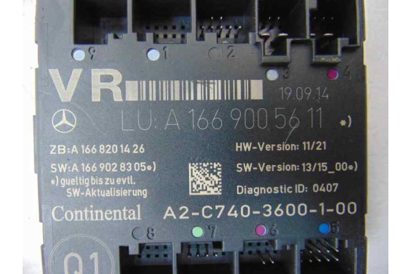 A1669005611 CENTRALITA CIERRE MERCEDES-BENZ CLASE A (BM 176)