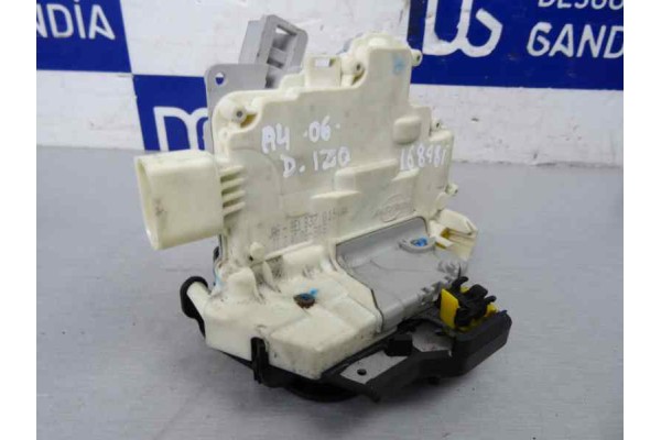 8E1837015AA CERRADURA PUERTA DELANTERA IZQUIERDA AUDI A4 BERLINA (8E) 2.0 TDI 16V (103kW) 2007 8E1837015AA 168981 AUDI - 4