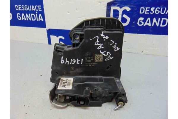 5 PIN CERRADURA PUERTA DELANTERA IZQUIERDA OPEL ASTRA K BERLINA 5P