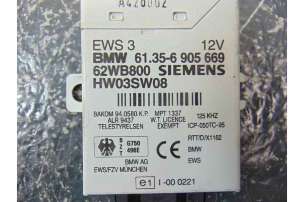6905669 CENTRALITA INMOVILIZADOR BMW SERIE 3 BERLINA (E46)