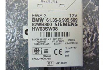 6905669 CENTRALITA INMOVILIZADOR BMW SERIE 3 BERLINA (E46) 316i 2001 6905669 180054 BMW - 3