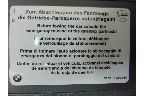 7506960 HERRAMIENTAS BMW SERIE 7 (E65/E66)