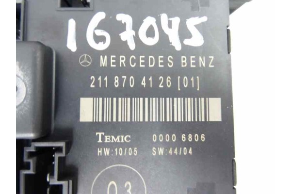 Módulo confort, Mercedes-benz Clase e (Bm 211) Berlina E 220 Cdi (211.006) 2006, 2118704126