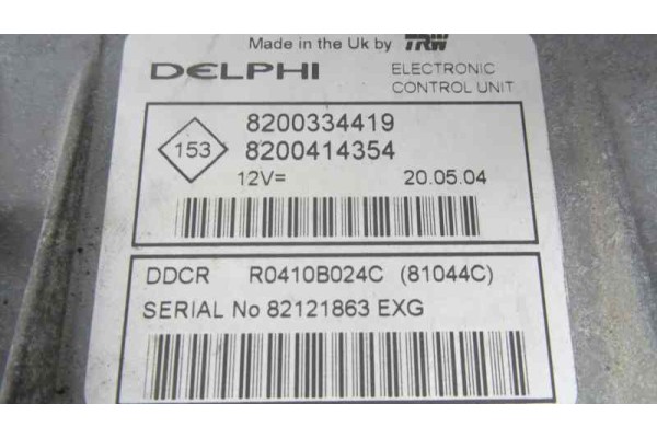 Centralita motor uce, Renault Megane Ii Berlina 3P Confort Authentique 2004, 8200334419