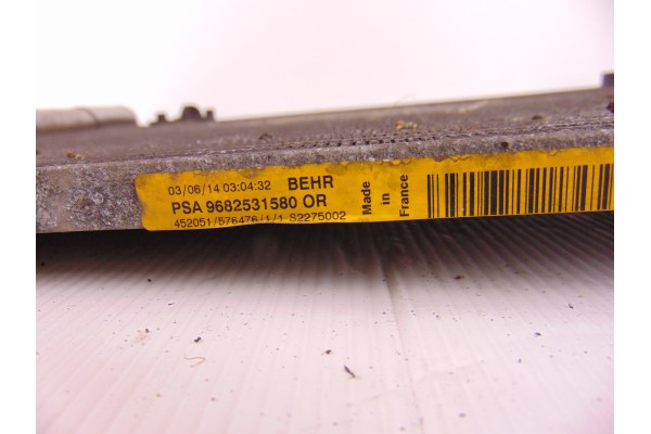Condensador / radiador aire acondicionado, Peugeot Partner Furgón Confort L1 2014, 9682531580
