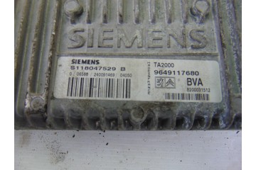 Centralita motor uce, Peugeot 307 Cc Cabrio-coupé (S1)(10.2003) 2.0, 9649117680