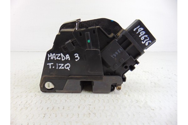 Cerradura puerta trasera izquierda, Mazda 3 Berlina (Bk) 1.6 CRDT Active 2007